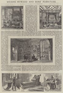 Anúncio, Móveis dos Messers Howard e Filhos (gravura) de English School