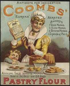 Propaganda para Coombs Pastry Farinha de English School