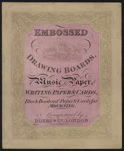 Propaganda para papel e cartões Dobbs & Co de English School