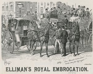 Anúncio para Ellimans Royal Embrocation de English School