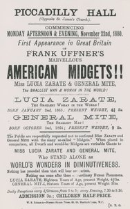 Propaganda para Frank Uffners American Midgets de English School