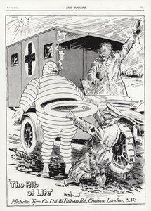 Propaganda para pneus Michelin de English School