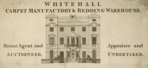 Anúncio para Whitehall Carpet Manufactory e Bedding Warehouse de English School