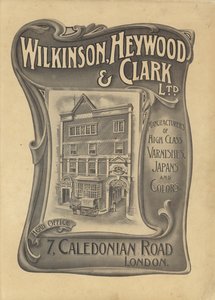 Anúncio para Wilkinson, Heywood & Clark Ltd (litho) de English School