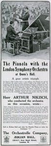 Anúncio para pianola de English School