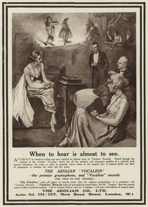 Propaganda para o gramofone das vocais eólicas de English School