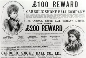Anúncio para a empresa Carbolic Smoke Ball, 1893 de English School
