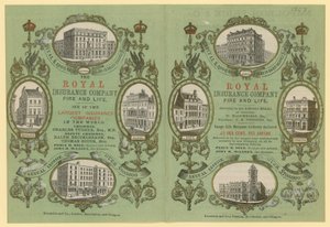 Anúncio para a Royal Insurance Company de English School