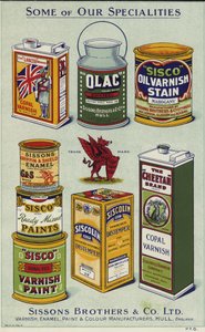 Divisa de publicidade para Sissons Brothers & Co Limited de English School