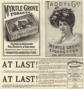 Divulgação de publicidade do The Graphic Christmas Number 1896