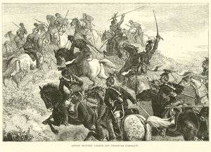 Caso entre Uhlans e Chasseurs dAfrique, agosto de 1870 de English School