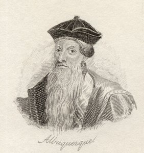 Afonso d&39;Albuquerque, do &39;Crabb&39;s Historical Dictionary&39;, publicado em 1825 de English School