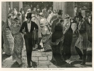 Depois da peça - sob o pórtico liceu de English School