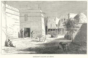 Palácio de Ahmadou em Segou (gravura) de English School