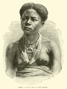 Akera, uma jovem do Gabão de English School