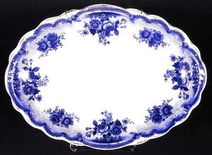 Placa de Staffordshire padrão Albertoli, c.1860 (cerâmica) de English School