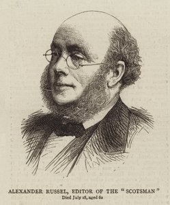 Alexander Russel, Editor de The "Scotsman" (gravura) de English School