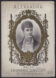 Alexandra, uma valsa de Leonard Gautier (cor litho) de English School