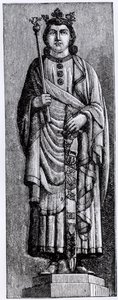 Alfonso X (1221-84) "o Sábio", rei de Castela, ilustração de "Ciência e Literatura na Idade Média e na Renascença", escrita e gravada por Paul Lacroix, 1878 de English School