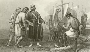 Alfred the Great construindo a primeira frota inglesa de English School
