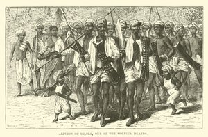 Alfuros de Gilolo, uma das Ilhas Molucas de English School