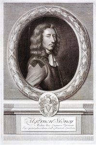 Algernon Sidney, teórico político republicano inglês e soldado (gravura) de English School
