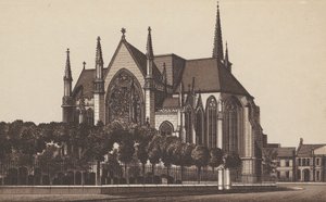 Igreja de Todos os Santos, Leamington (litografia) de English School