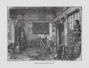Antigo estúdio de Alma Tadema (litografia) de English School