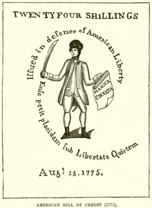 Carta de Crédito Americana (1775) de English School