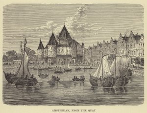 Amsterdam, do Cais (gravura) de English School