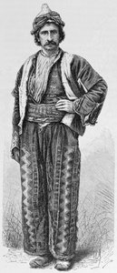 Um armênio, de "A História da Humanidade", Vol.III, pelo Prof. Friedrich Ratzel, 1898 de English School