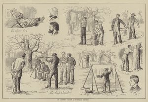 Uma Colónia de Artistas em Burnham Beeches (gravura) de English School