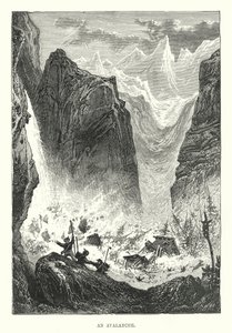 Uma Avalanche (gravura) de English School