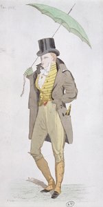 Um dândi inglês, c.1802 de English School