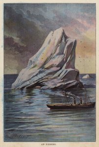 Um Icebergue (litografia a cores) de English School