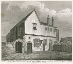 Uma estrutura antiga denominada em vários registros King Johns Palace de English School