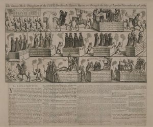Uma procissão anti-católica, 1680 de English School