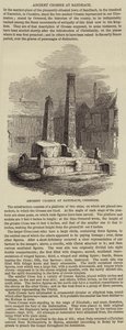 Ancient Cross at Sandbach (gravura) de English School
