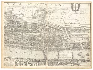 Londres antiga. Folha Leste de English School
