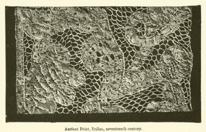Ancient Point, italiano, século XVII (gravura) de English School
