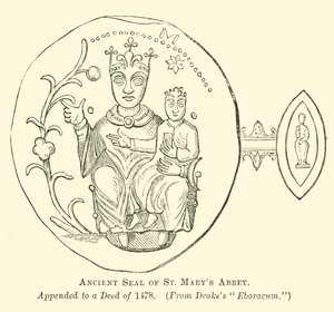 Selo Antigo da Abadia de St Marys de English School