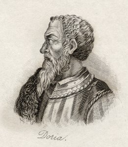 Andrea Doria, do &39;Crabb&39;s Historical Dictionary&39;, publicado em 1825 de English School