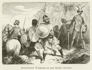 Guerreiros anglo-saxões do décimo século de English School