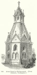 Capela de Anna em Heiligenstadt (gravura) de English School