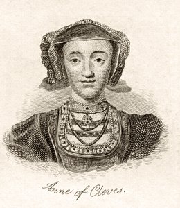 Anne of Cleves, do &39;Crabb&39;s Historical Dictionary&39;, publicado em 1825 de English School