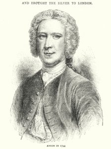 Anson em 1744 (gravura) de English School