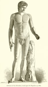 Antinous do Belvedere, encontrado no Esquilino de English School