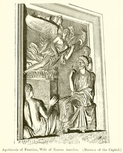 Apoteose de Faustina, esposa de Marco Aurélio. (Museu do Capitólio) de English School