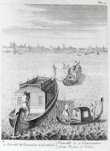 Aproximando Veneza de água de Pádua, de algumas observações feitas em viajar pela França, Itália etc. nos anos 1720-22 por Edward Wright, publicado em 1730 de English School