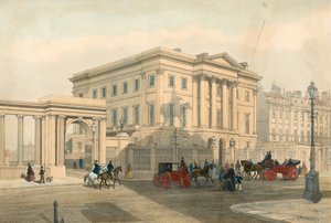 Apsley House e entrada para Hyde Park Corner, Piccadilly, Londres de English School